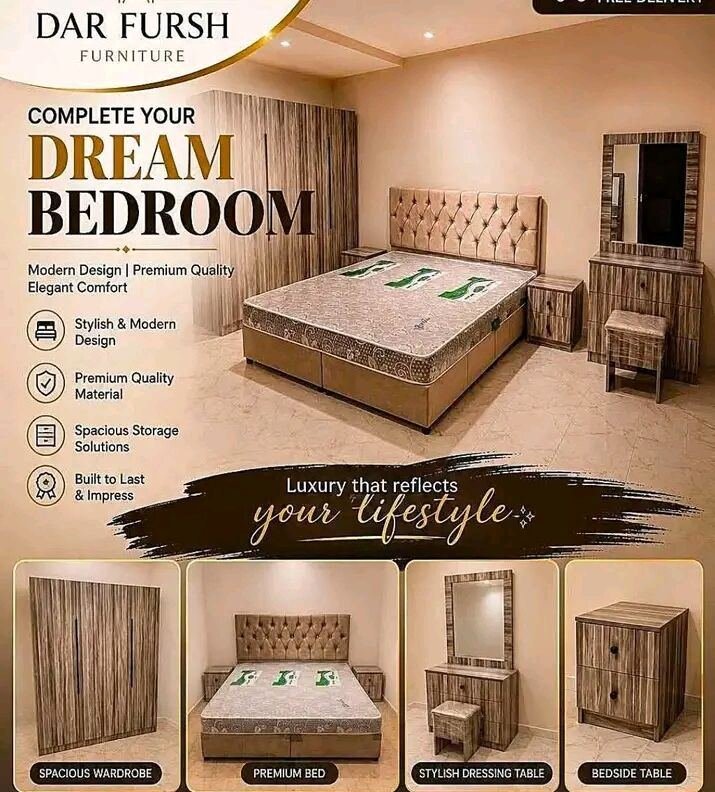 SAR 5, Stylish Dreamy And Comfortable Bedroom Furniture Sets Available