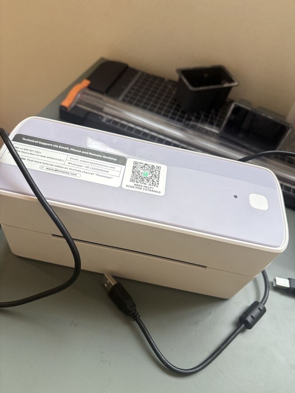 SAR 350, Phomemo Portable Label Printer – Purple 💜 | Like New