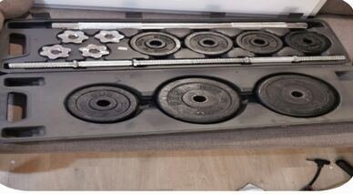 SAR 300, Barbell Set In A Molded Carrying Case
