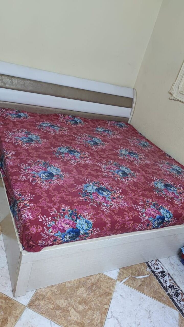 SAR 500, Double Bed With Mattress - Good Condition