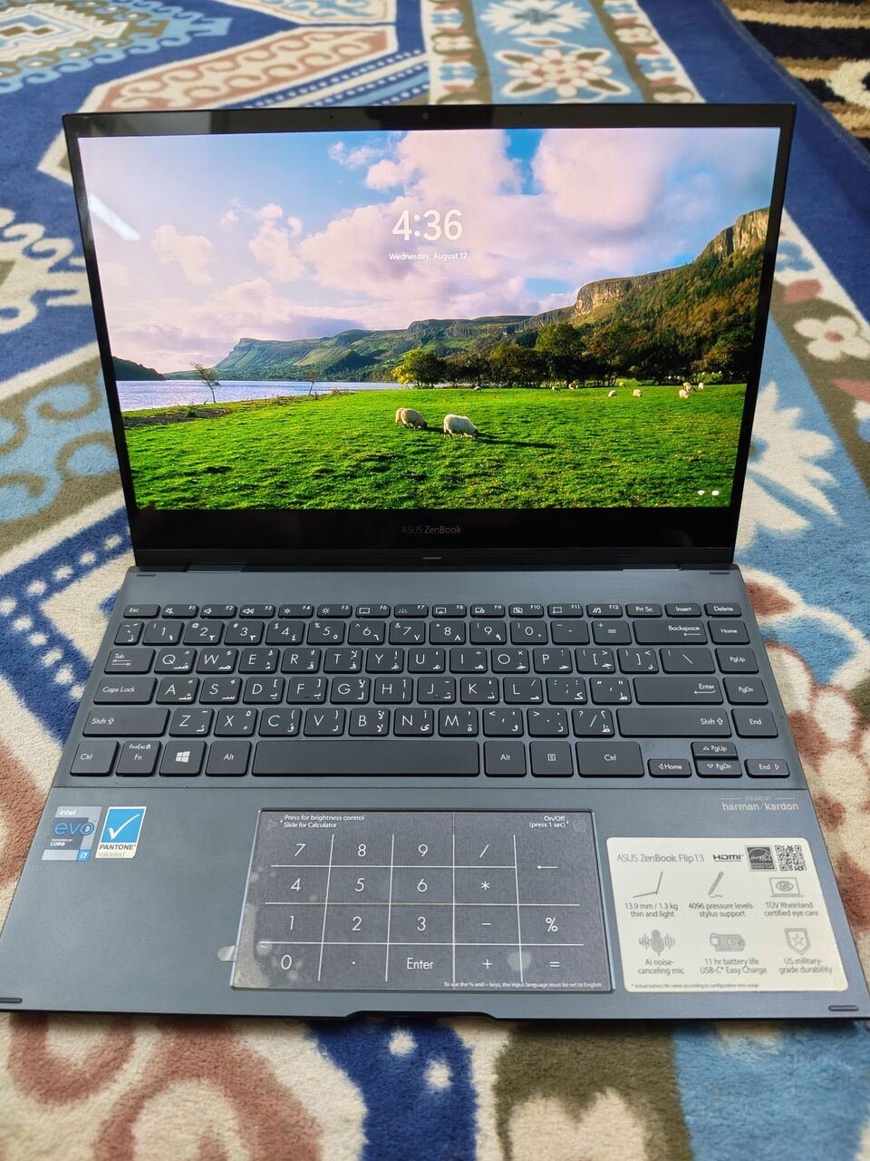 SAR 3500, Asus Zenbook Flip 13 For Sale In Excellent Condition 1tb 16gb Ram Oled Screen With Box