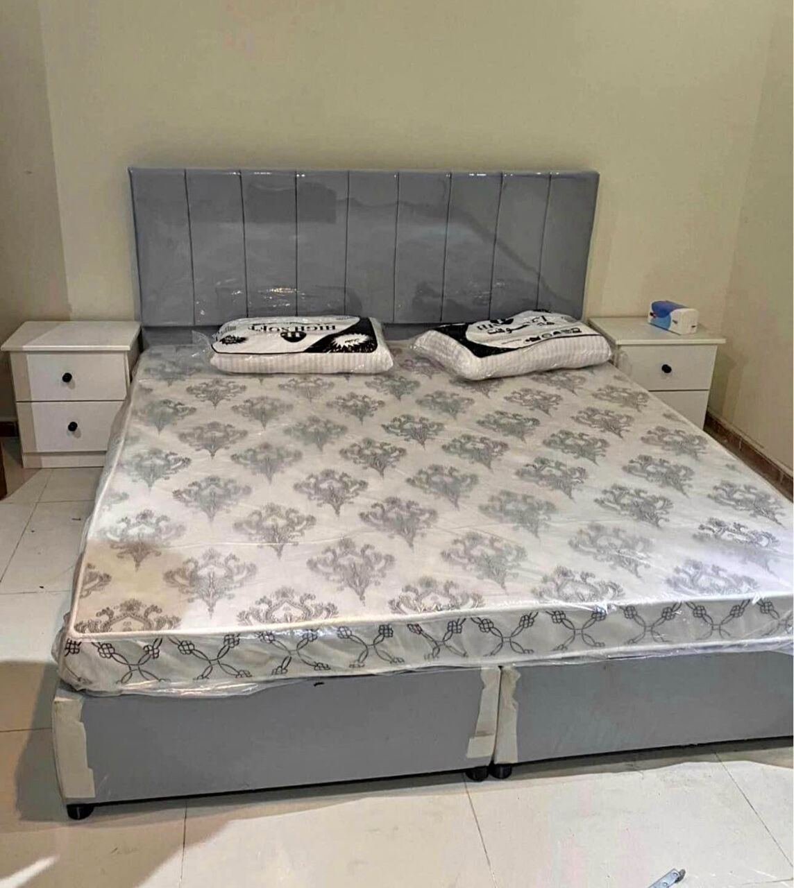 SAR 600, Luxury King Size Bed 180×200cm + 15cm Medicated Mattress | Brand New