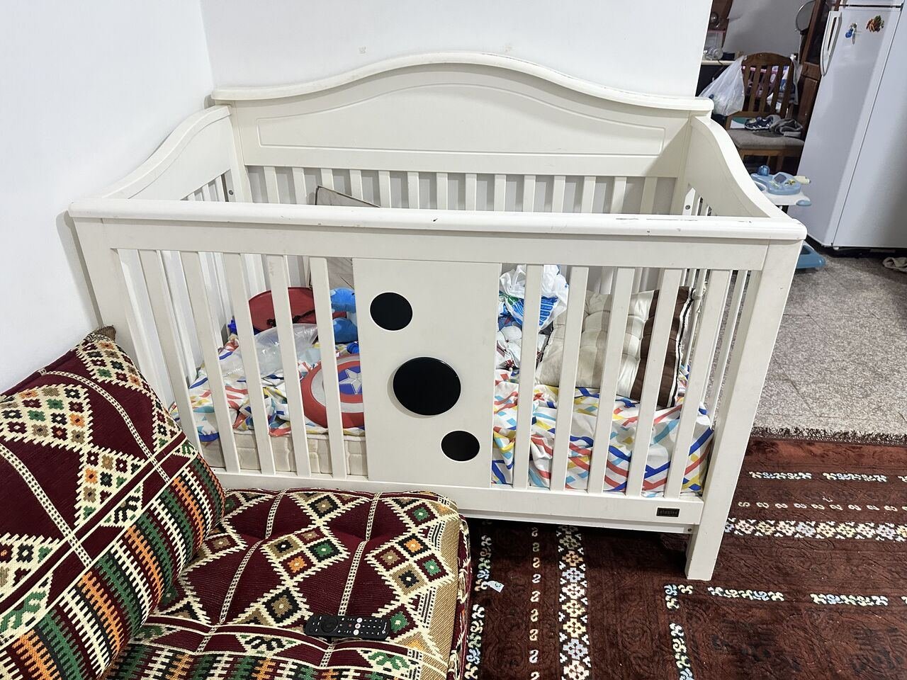 SAR 100, Baby Crib / Wooden Cot With Mattress