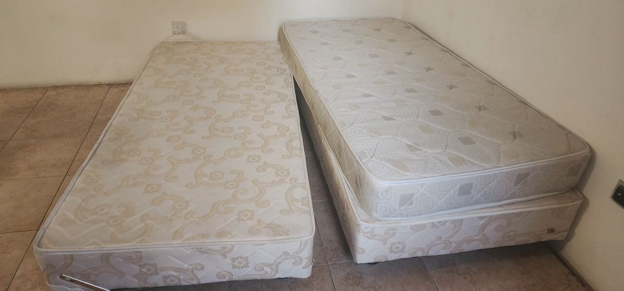 SAR 300, 2 Wooden Beds With Single Mattres