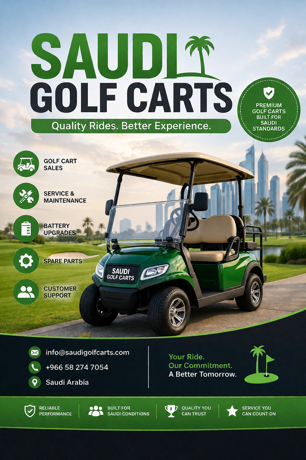 Luxury Golf Carts Rental in Jeddah for Events & Resorts