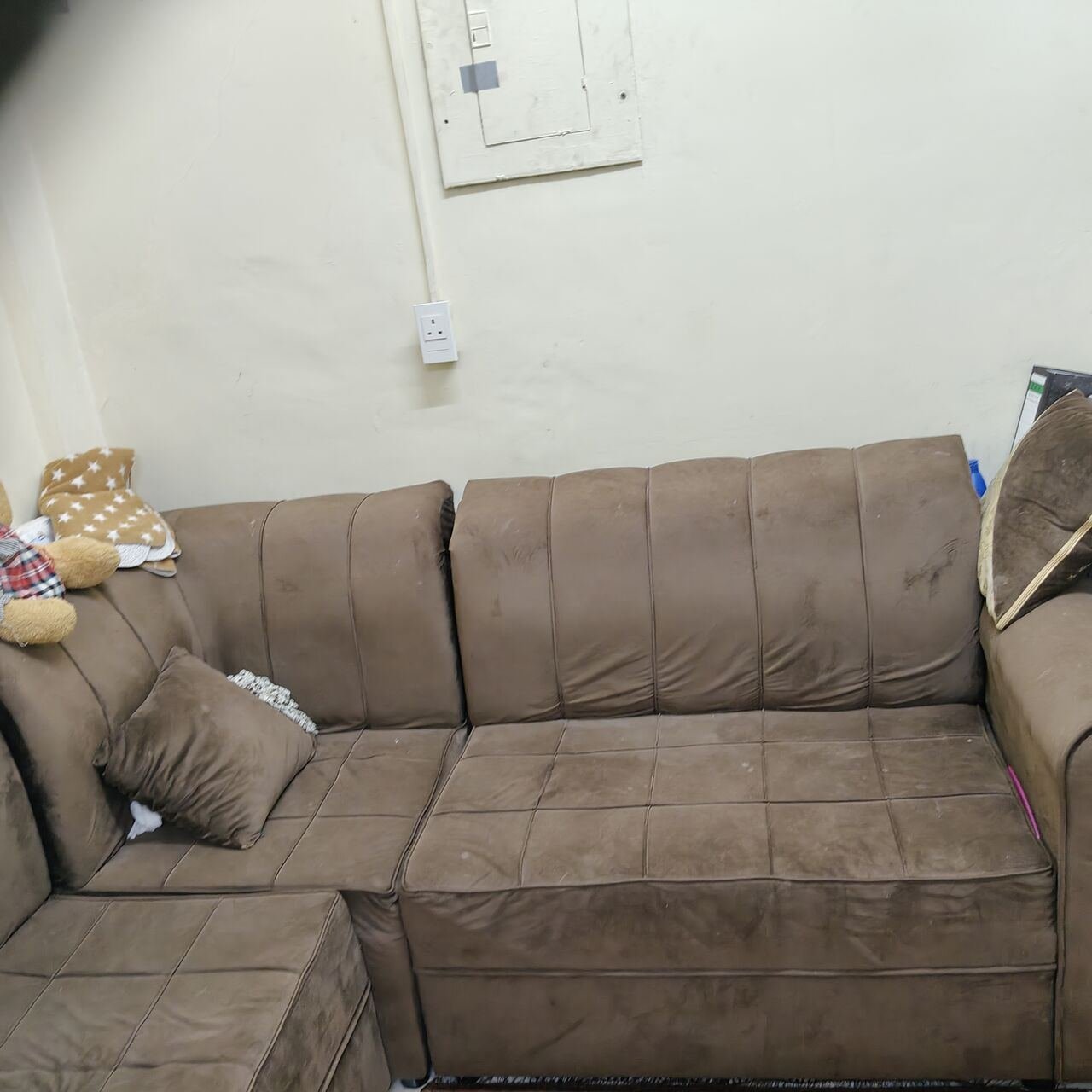 SAR 600, Big Brown Sofa In Good Condition