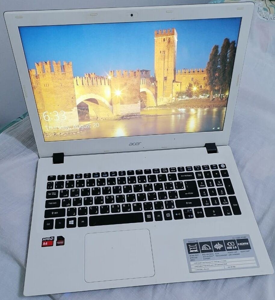 SAR 500, Acer Aspire ,15.6-inch HD Display , 8 GB RAM , 120 SSD