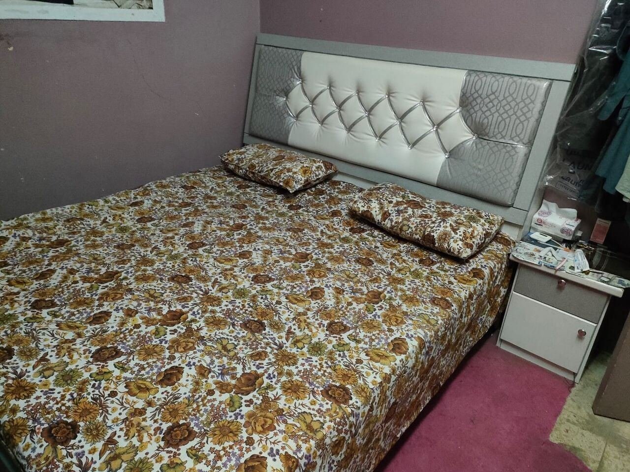 SAR 450, Family Used King Size Double Bed With Spring Mattres