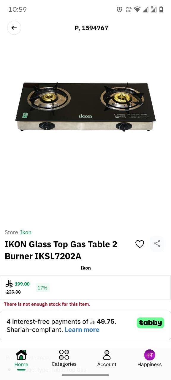 SAR 400, Air Cooler Rechargeable (Ikon) And Gas Stove Glass Top (Ikon)