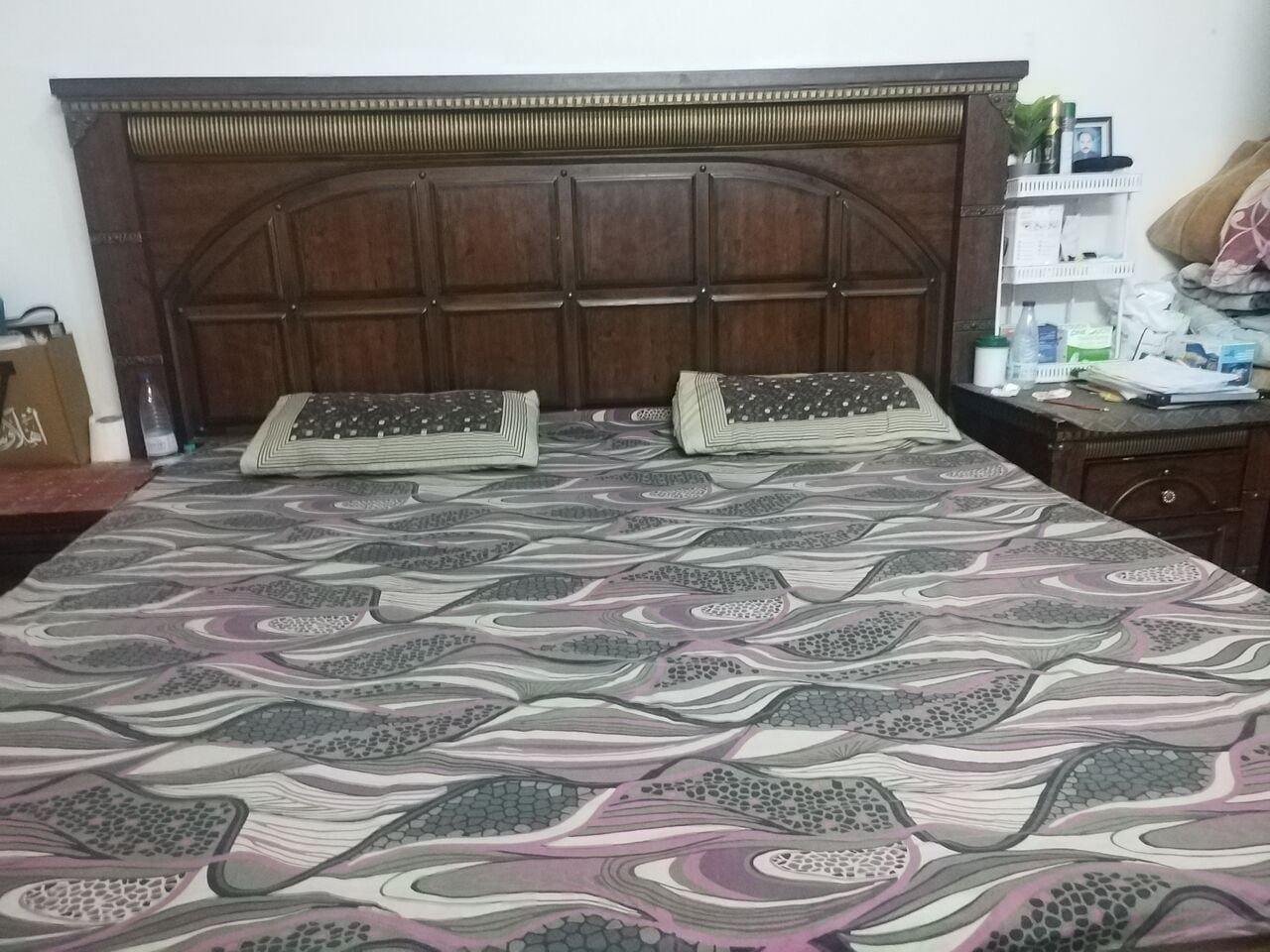 SAR 350, Double Bed With Mattress For Sale