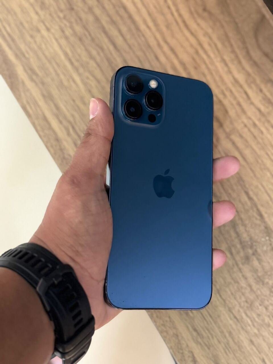 SAR 1300, Iphone 12 Pro Max Pacific Blue 128GB