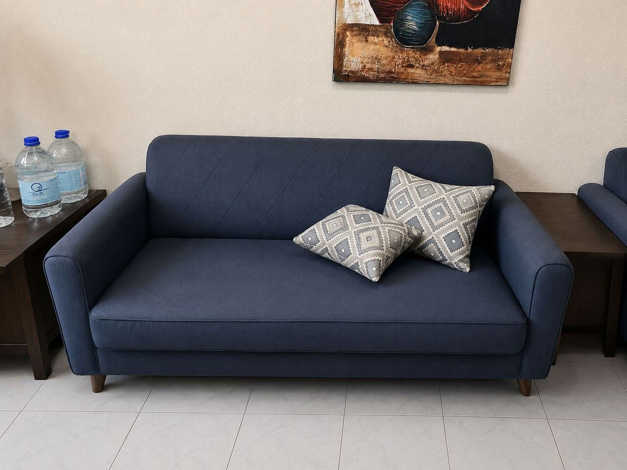 SAR 1150, Modern Navy Sofa Set For Sale In Brand New Condition