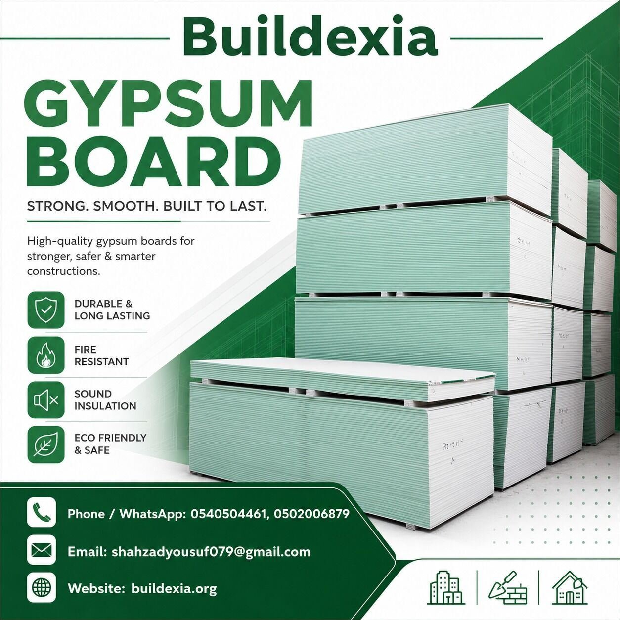 SAR 11000, 🏗️ BUILDEXIA – Gypsum Board & Construction Materials Looking For High-quality Gypsum Boar