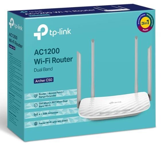 SAR 99, Tp-link AC1200 - Dual Band Internet Router - Four Antennas