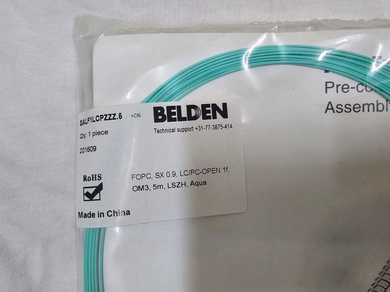 SAR 6, BELDEN Pigtail – OM3 LC Type (5 Meter)