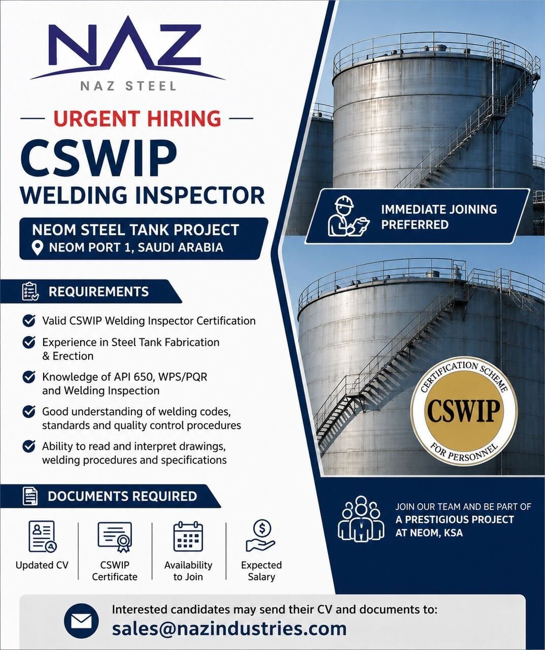 CSWIP Welding Inspector