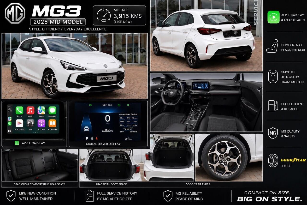SAR 35000, MG3, 2025, Automatic, 4000 KM,