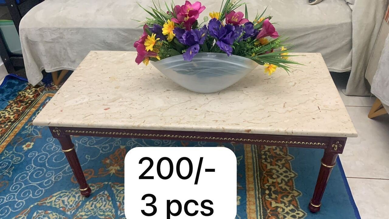 SAR .200, Turkish Tables (Marble Top & Wooden Frame)