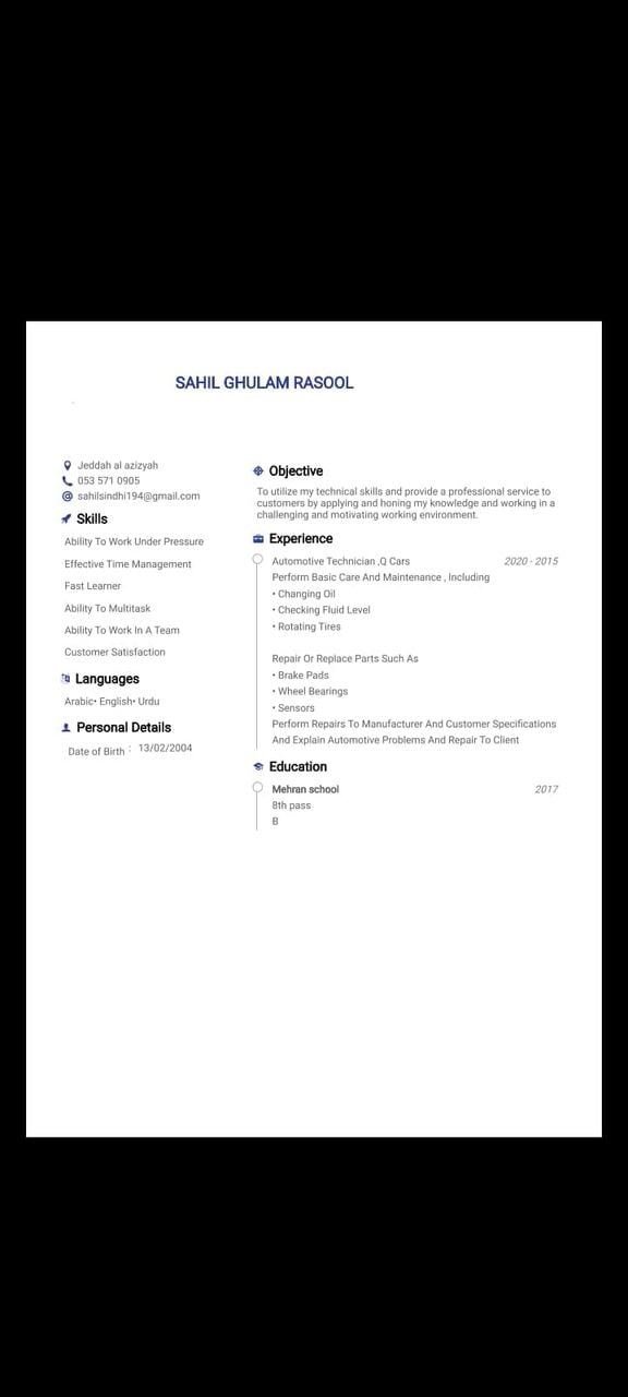 I'm Looking For A Car Mechanic Job