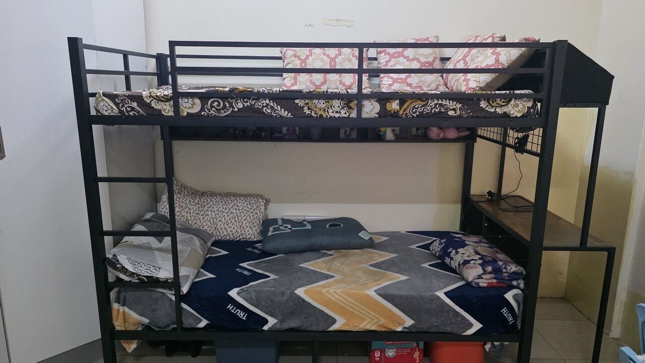 SAR 800, BUNK BED WITH STUDY TABLE FOR SALE