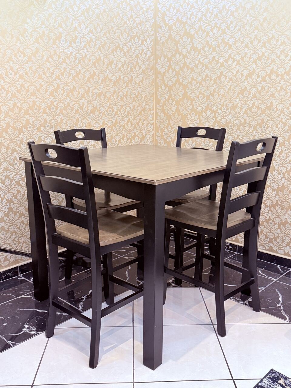 SAR 1800, URGENT SALE – Ashley Dining Table Set With 4 Chairs