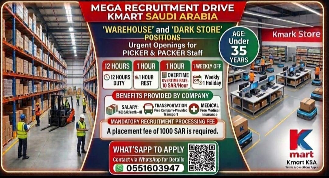 Warehouse And Dark Store Packer/Picker