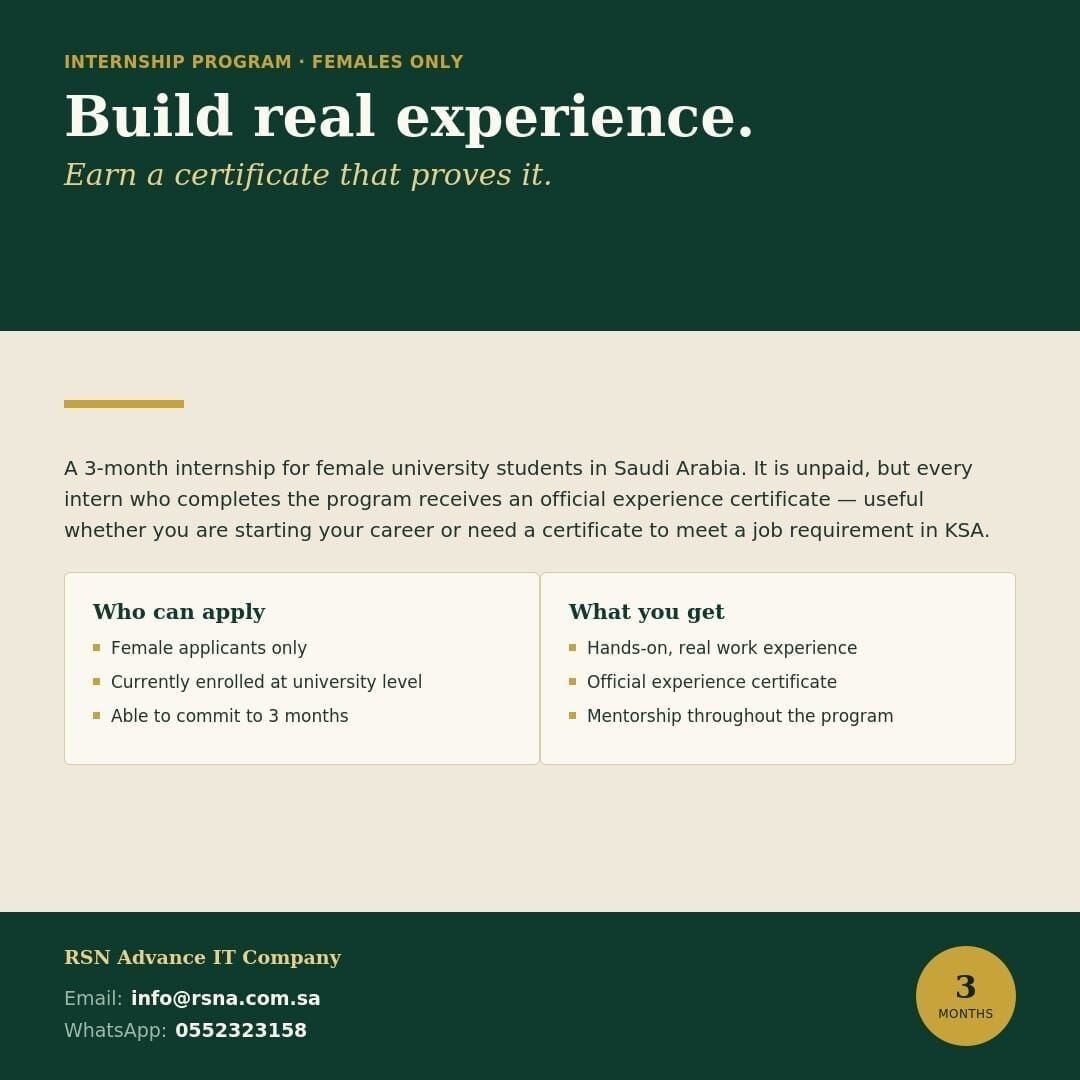 IT Marketing Intern (Female Only)