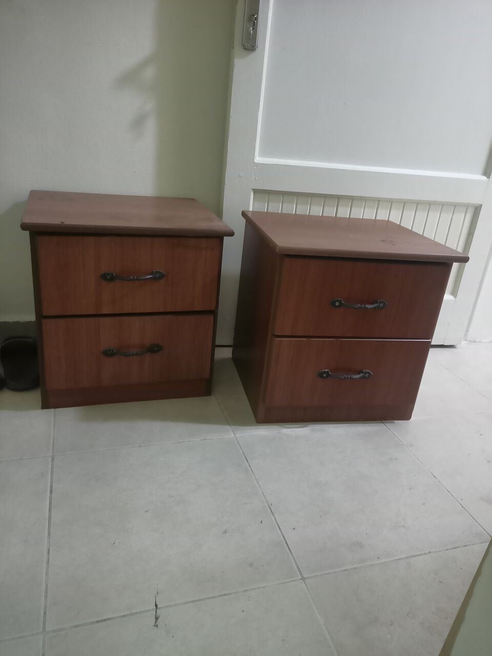SAR 200, Two-drawer Bedside Table 2 Set Good Condition Only 200