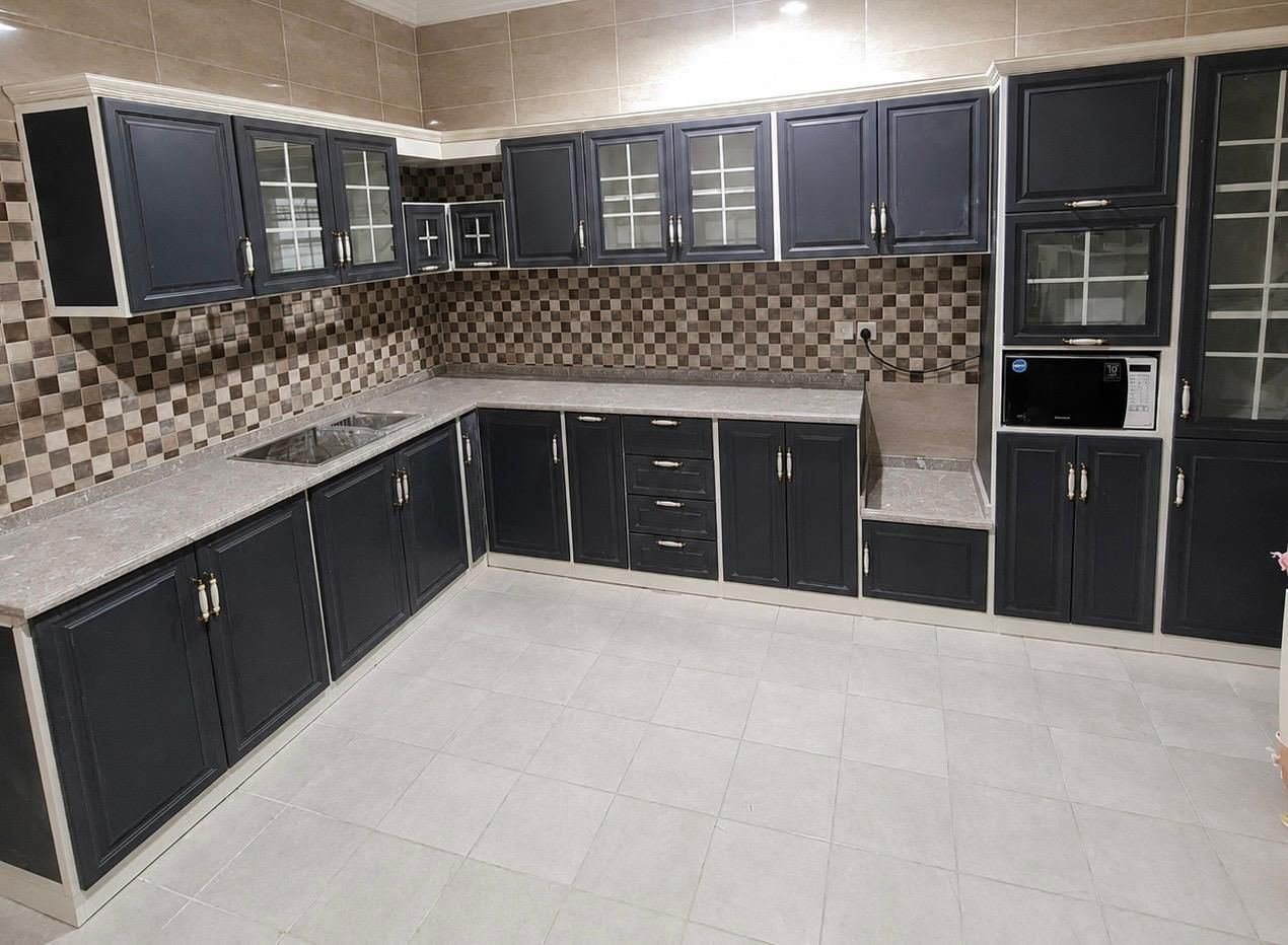 SAR 1900, Kitchen Cabinets 2022 (Good Quality - Well Maintained - With Premium Stainless Steel Sink)