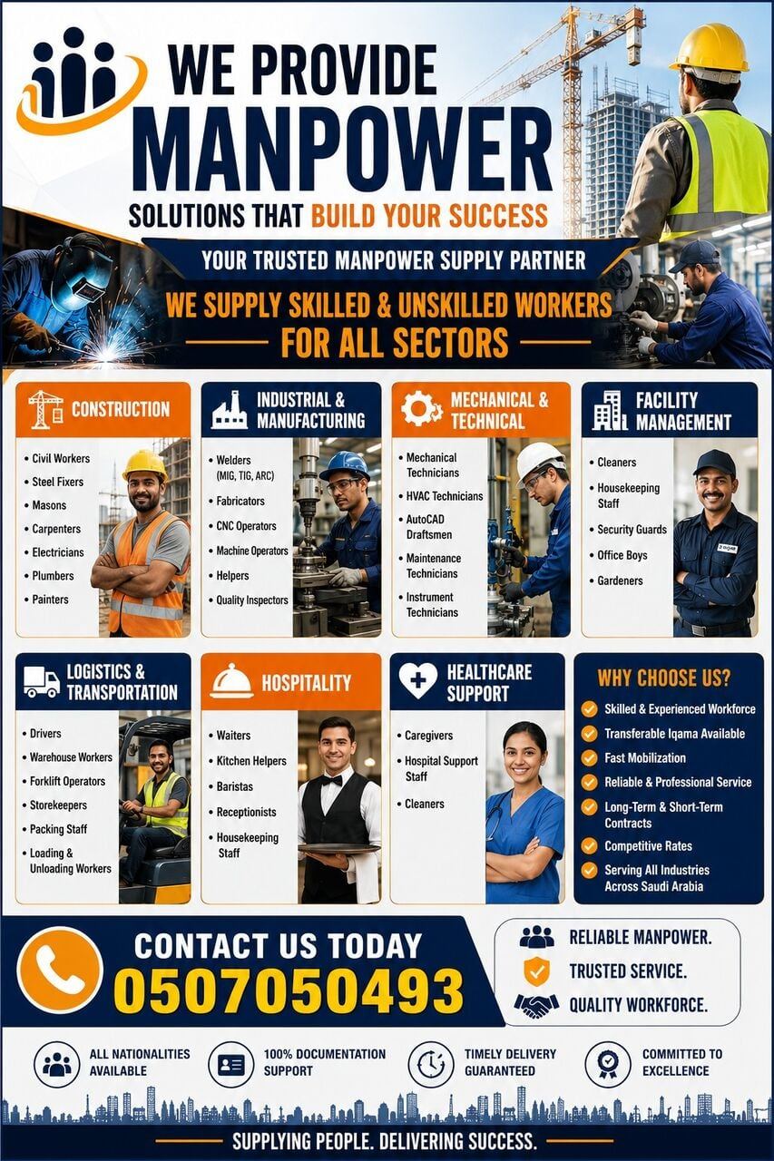 🚀PROFESSIONAL MANPOWER SUPPLY SERVICES:
