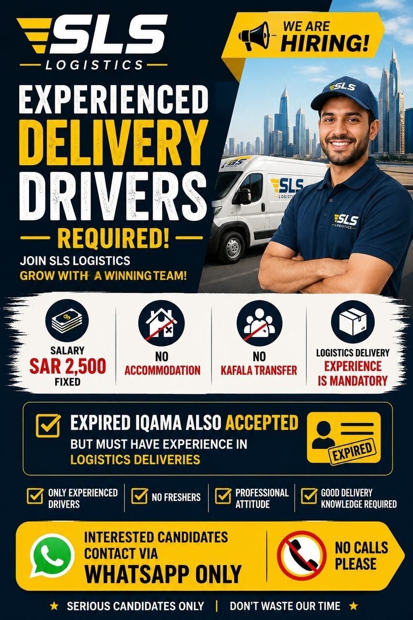 EXPERIENCED DELIVERY DRIVERS REQUIRED