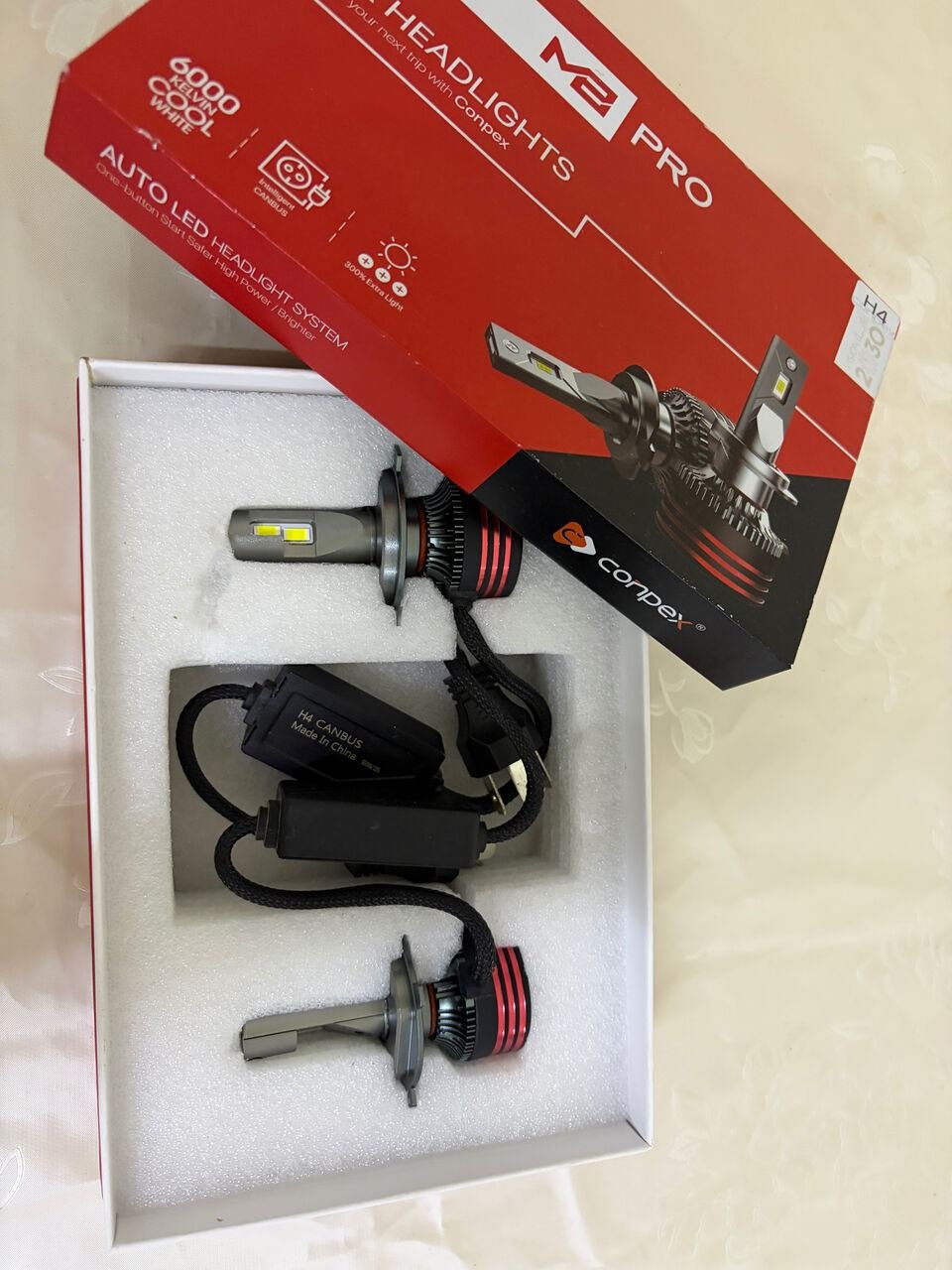 SAR 90, Conpex M2 Pro H4 LED Car Headlights Kit