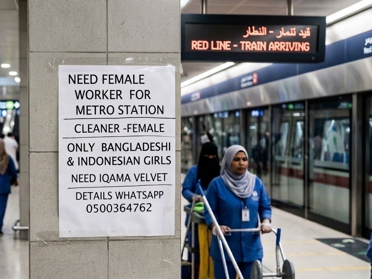 Bangladeshi Female Cleaner And Indonesia