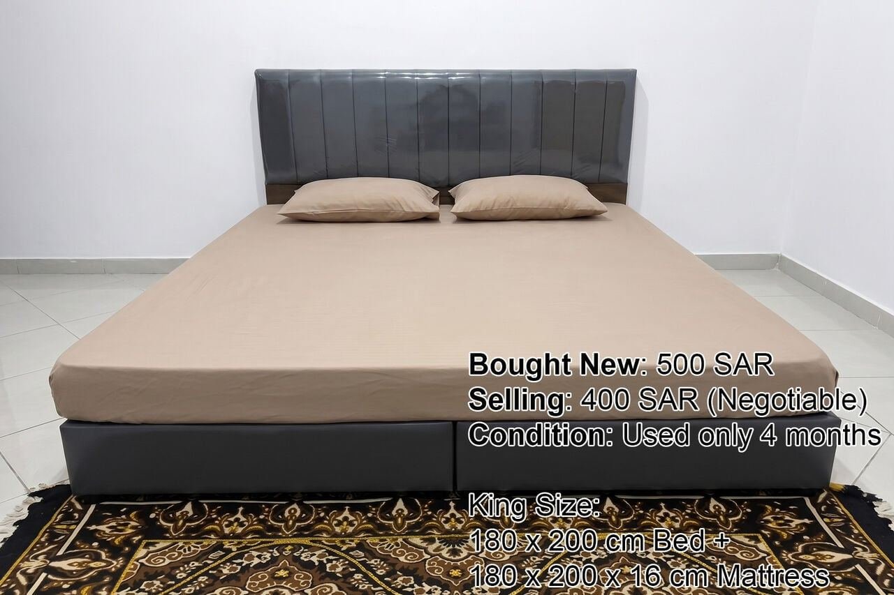 SAR 400, Bed & Mattress For Sale – SAR 400