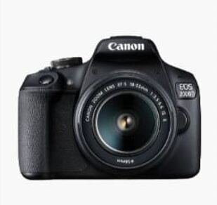 SAR 1700, Canon EOS 2000D DSLR Camera With 18-55 DC Lens 24.1 MP
