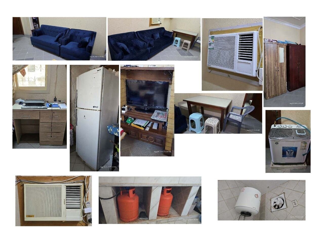 SAR 15000/year, Furnished, 2 BR, FAMILY FLAT FOR RENT (2BHK – FULLY FURNISHED) (SR. 15000/YEAR)