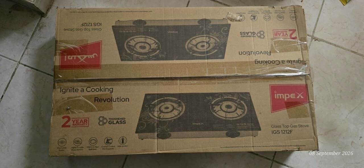 SAR 200, Gas Stove ( Brand New- Not Yet Used)