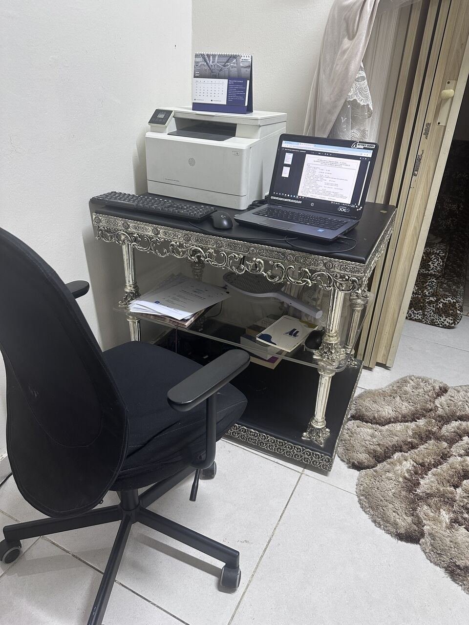 SAR 500, Computer Table Printer And Two Drawer