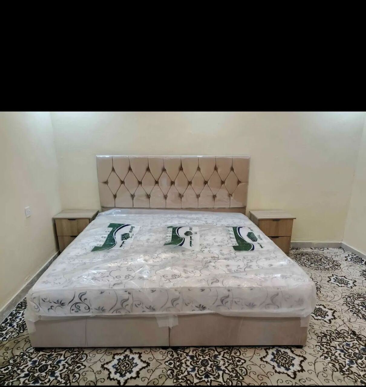 SAR 1, Double Bed With Mattress Available Brand New With Best Quality In All Colors Available