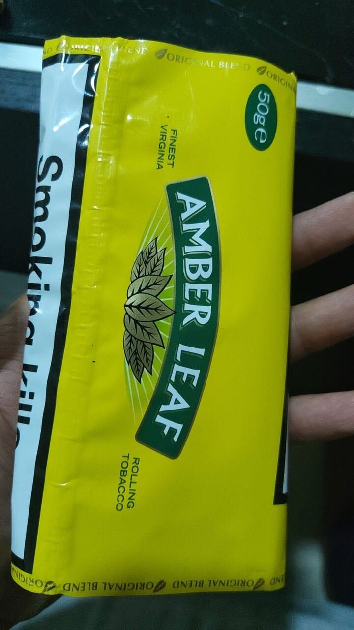 SAR 100, Amber Leaf Smoking Tobacco 50grms Original From UK