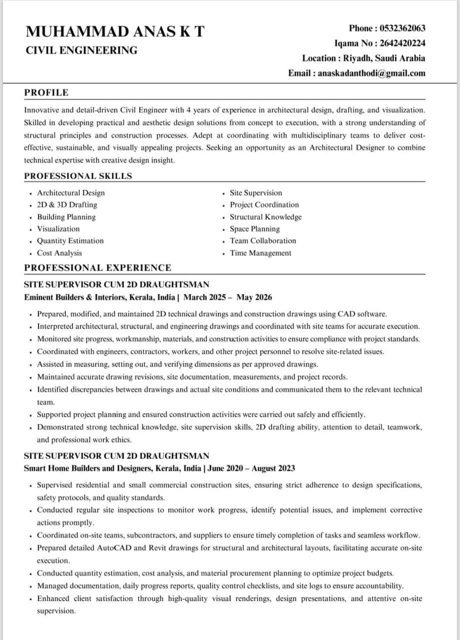 Civil Engineering, Draftsman