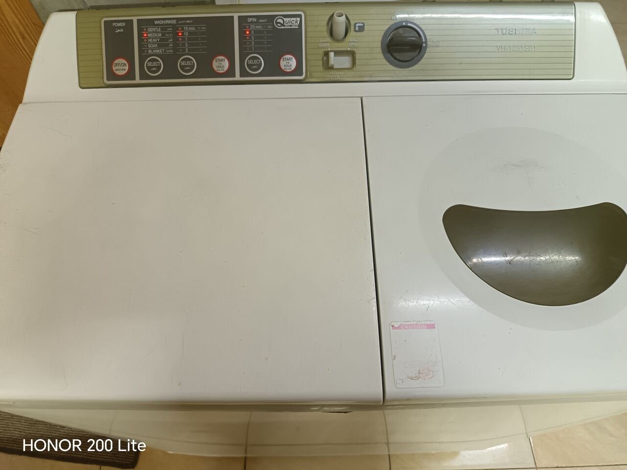 SAR 480, Hi, I Like To Sale My Semi Automatic Washing Machine Toshiba 12kg