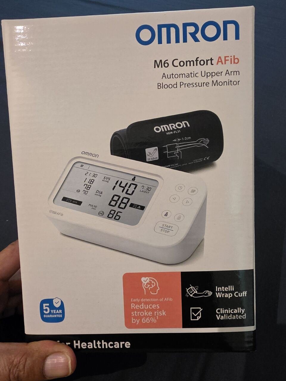 SAR 225, OMRON M6 Comfort AFiB Automatic BP Monitor