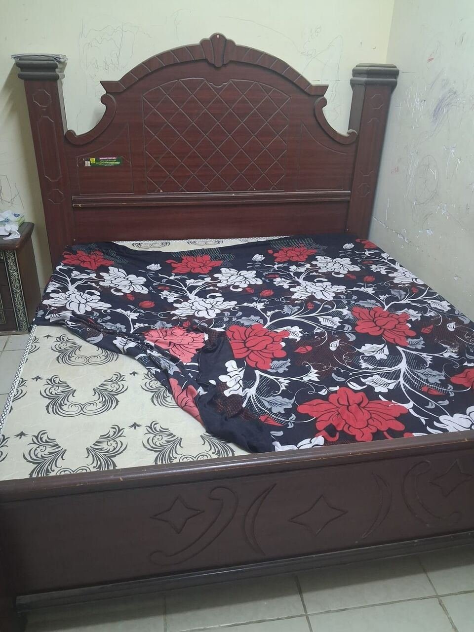 SAR 650, Full Bedroom Set - Wardrobe, Dressing And Bed With Mattress