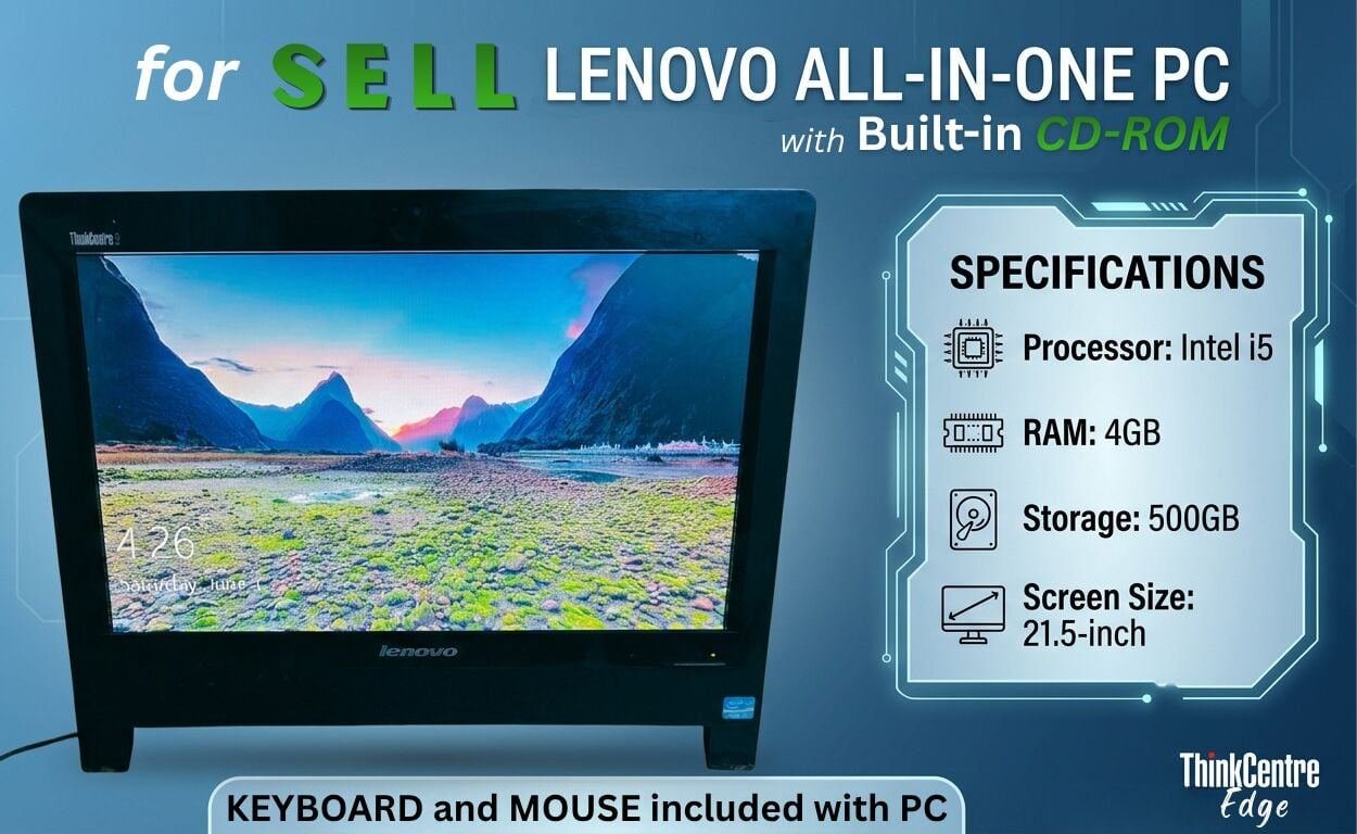 SAR 599, Lenovo All-in-1 PC For Sell Excellent Condition