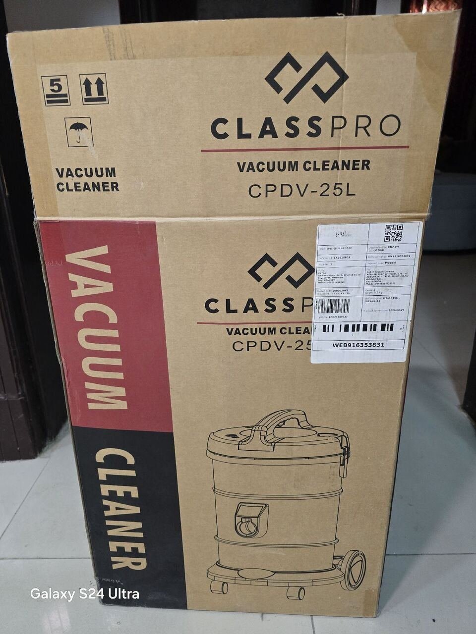 SAR 1, Class Pro Vaccum Cleaner (New) CPDV-25L