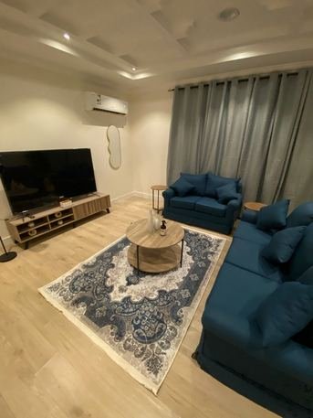 SAR 5000/month, 2 BR, A Spacious Apartment, Containing A Bedroom And A Living Room With Modern Furniture, A Prim
