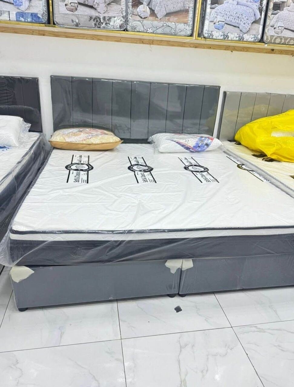 SAR 600, Brand New King Size Bed Are Available In Multiple Colors And Designs In Low Prices.