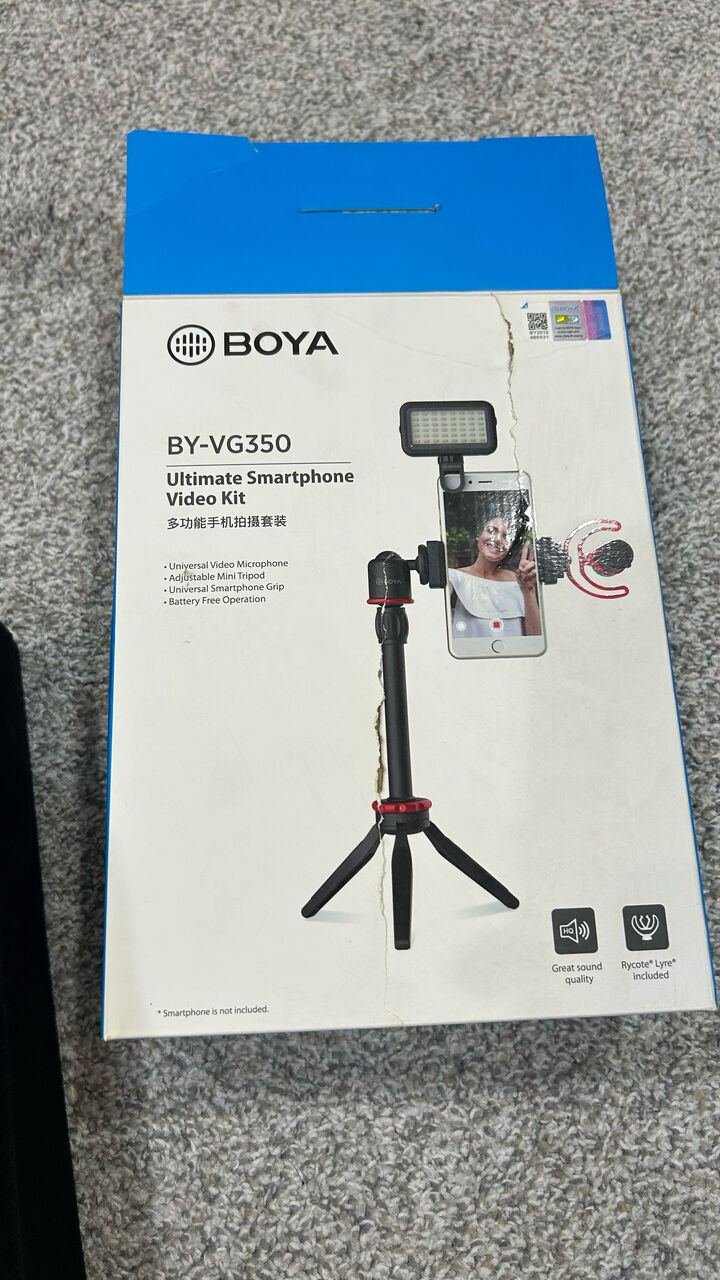 SAR 399, BOYA BY-VG350 Ultimate Smartphone Video Kit – Brand New