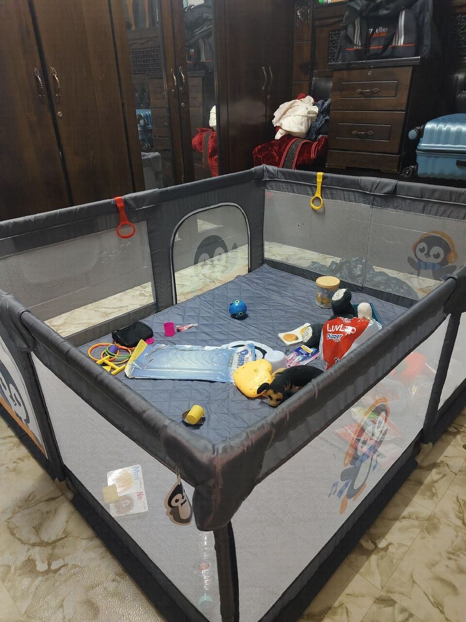 SAR 250, Baby Playpen / Play Yard – Used Only 20 Days – SAR 250